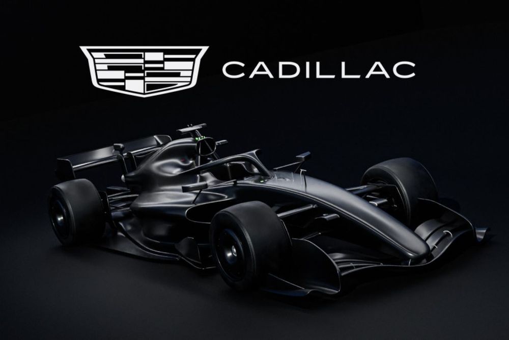 Silueta del futuro monoplaza Cadillac F1 2026, diseño preliminar que anticipa el debut de la marca estadounidense en la Fórmula 1.”